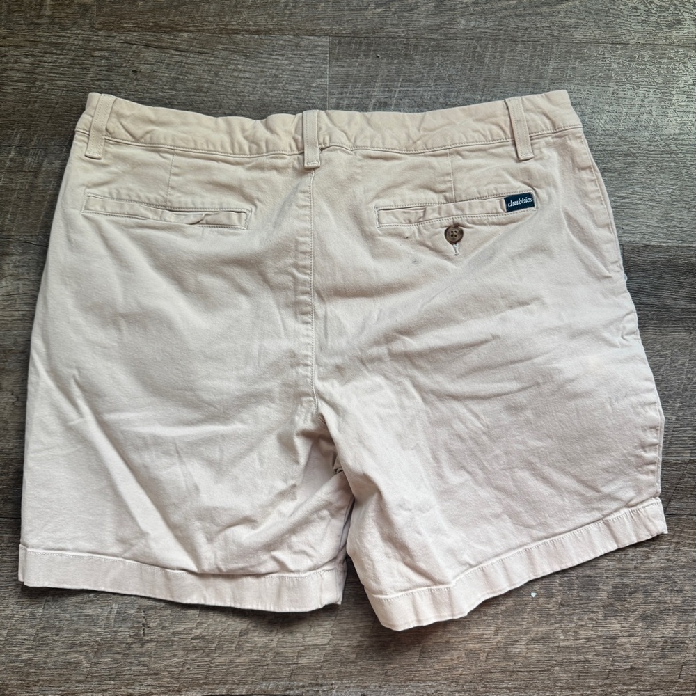 Chubbies Chino Shorts Beige Men's 34 7 Inseam Stretch Golf Preppy - Picture 2 of 8
